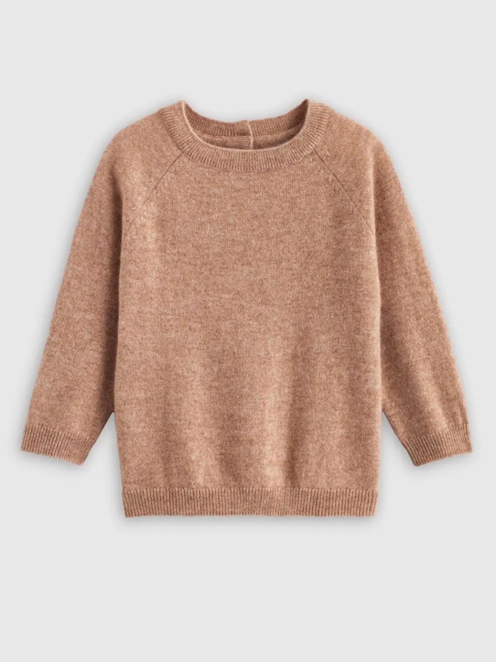 Quince Washable Cashmere Crewneck Sweater in Oatmeal
